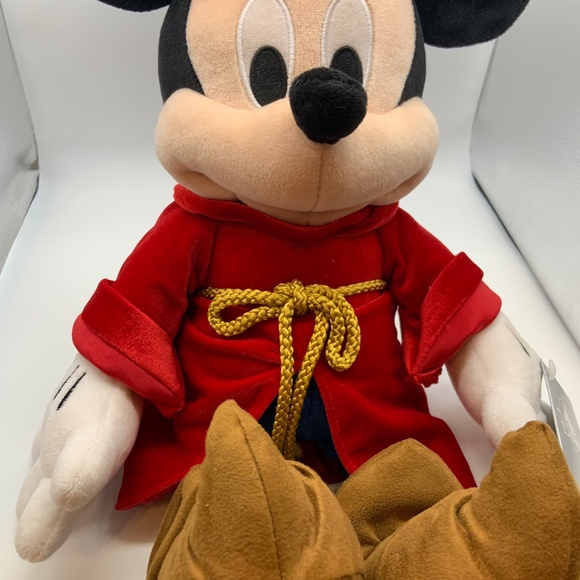 Disney Mickey Mouse Fantasia Sorcerer Stuffed Toy Large 23" Plush With Tags! - Picture 4 of 16
